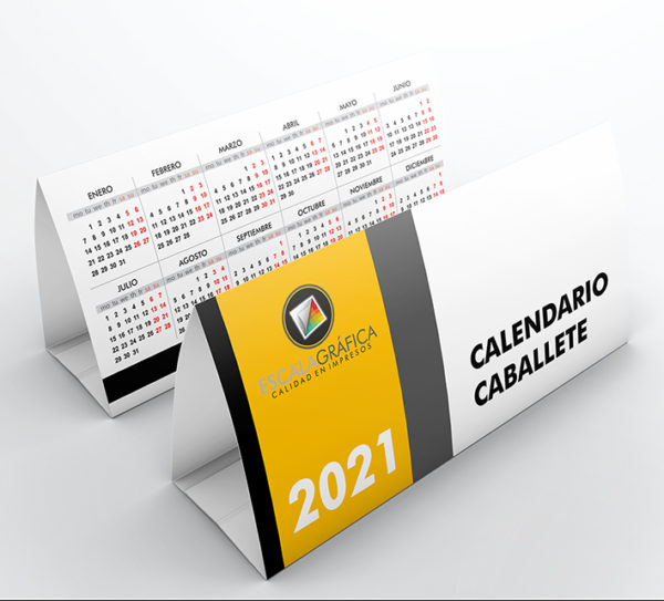 Calendario de Escritorio Tipo Caballete